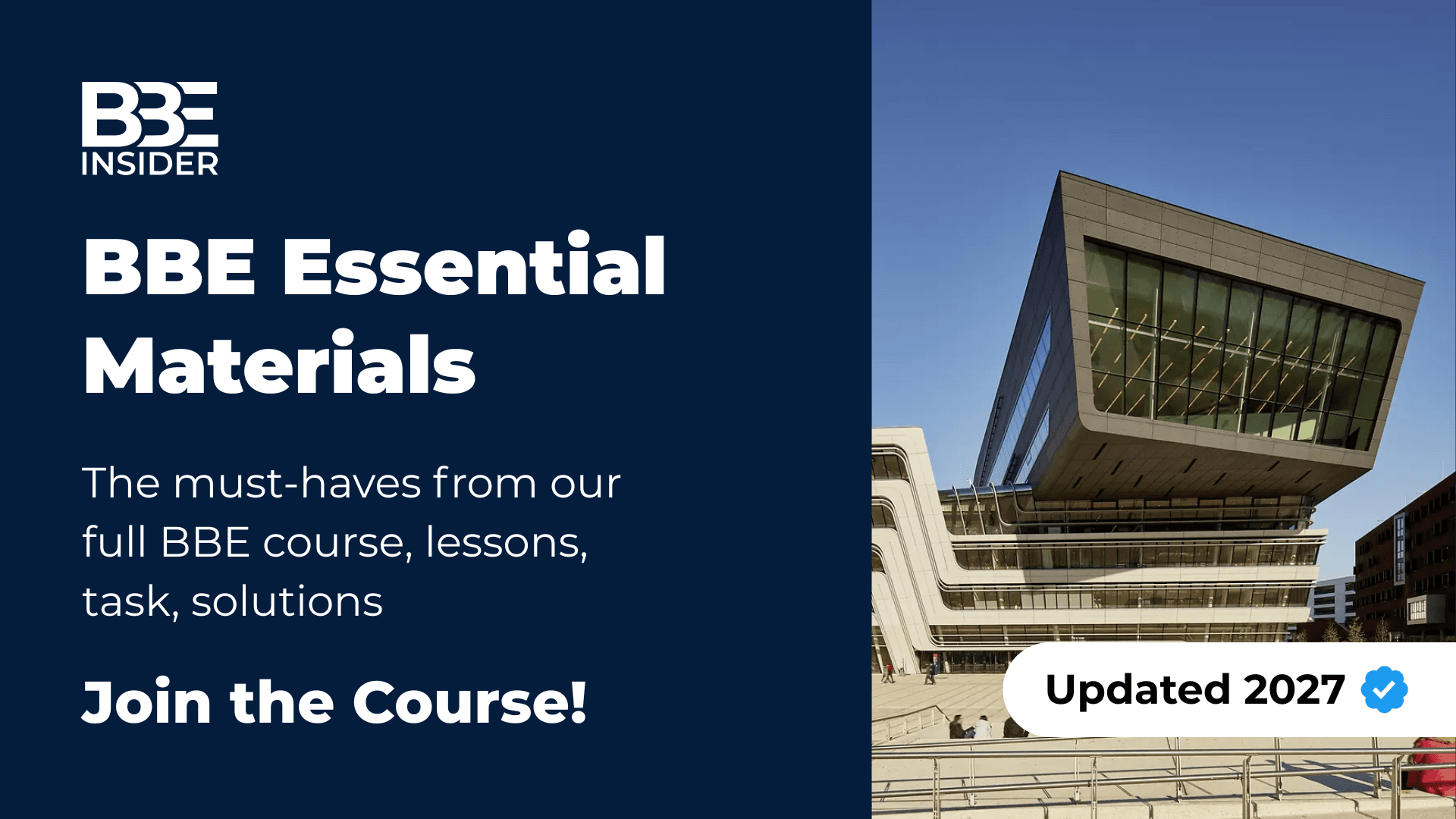 WU BBE Exam Preparation Materials 2027